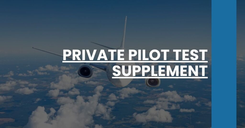 Private Pilot Test Supplement Feature Image