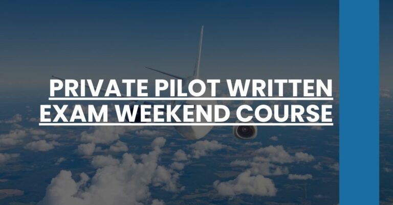 Private Pilot Written Exam Weekend Course Feature Image